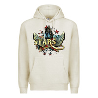 Oatmeal Heather oh my stars america wings Premium Hoodie - NancyCooperArtShop