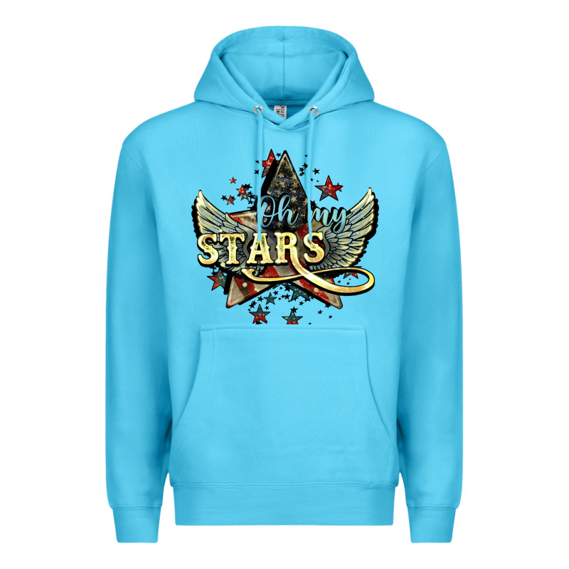 Oh My Stars America Wings Premium Hoodie by NancyCooperArtShop | Teevron
