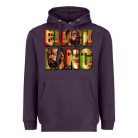 Plum Black king juneteenth Heavyweight Hoodie - Zillion Design Studio