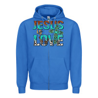 True Royal jesus is love Zipper Hoodie - texasbilliewilder