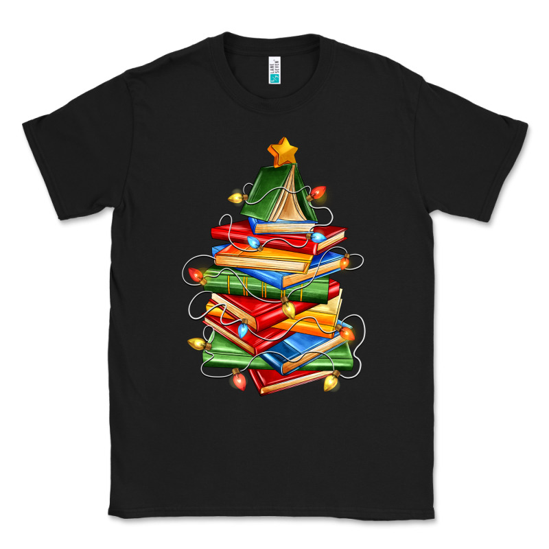 Book Christmas Tree Classic Tee by Zillion Design Studio | Teevron