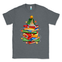 Charcoal Heather book christmas tree Classic Tee - Zillion Design Studio