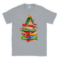 Heather Grey book christmas tree Classic Tee - Zillion Design Studio