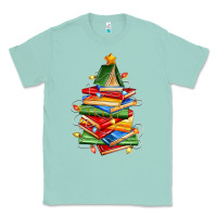 Seafoam book christmas tree Classic Tee - Zillion Design Studio