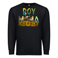 Black boy mama Premium Sweatshirt - CowhideDigitalArt