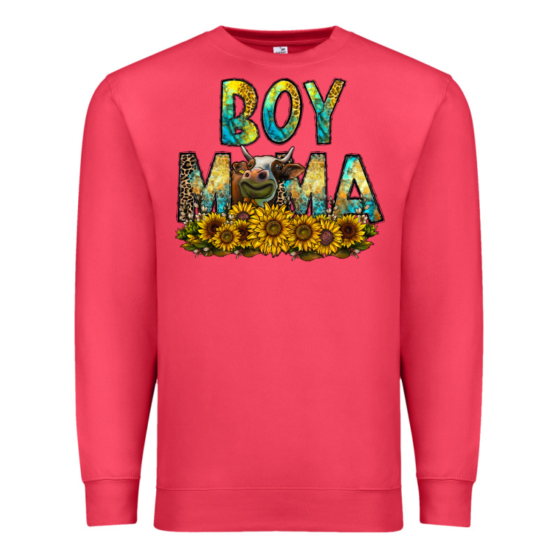 Boy Mama Premium Sweatshirt by CowhideDigitalArt | Teevron