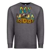 Charcoal Heather boy mama Premium Sweatshirt - CowhideDigitalArt