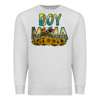 Dove Grey boy mama Premium Sweatshirt - CowhideDigitalArt