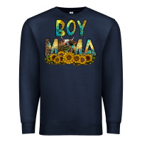 Navy boy mama Premium Sweatshirt - CowhideDigitalArt