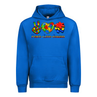 Cobalt Peace Love Autism Urban Hoodie - Jasminsmagicworld
