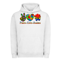 Pigment Lunar Rock Peace Love Autism Urban Hoodie - Jasminsmagicworld