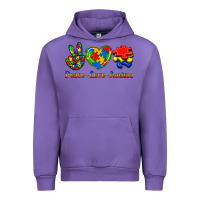Tulip Peace Love Autism Urban Hoodie - Jasminsmagicworld