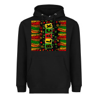 Black Black license letters  juneteenth Heavyweight Hoodie - Zillion Design Studio