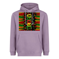Lavender Black license letters  juneteenth Heavyweight Hoodie - Zillion Design Studio