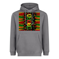 Storm Black license letters  juneteenth Heavyweight Hoodie - Zillion Design Studio