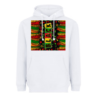 White Black license letters  juneteenth Heavyweight Hoodie - Zillion Design Studio