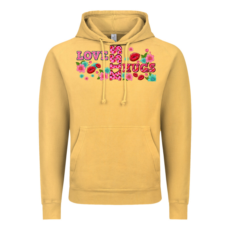Floral Love And Kiss Vintage Hoodie by AdoDesignShop | Teevron