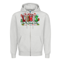 Dove Grey christmas lights are my favorite color Zipper Hoodie - Zillion Design Studio