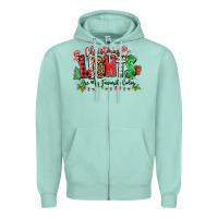 Seafoam christmas lights are my favorite color Zipper Hoodie - Zillion Design Studio