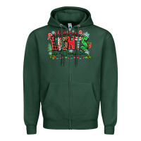 Sports Green christmas lights are my favorite color Zipper Hoodie - Zillion Design Studio