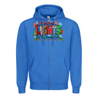 True Royal christmas lights are my favorite color Zipper Hoodie - Zillion Design Studio