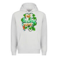 Dove Grey st.patricks one lucky nurse Premium Hoodie - BarkalooDesign