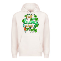 Pale Pink st.patricks one lucky nurse Premium Hoodie - BarkalooDesign