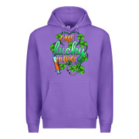 Purple st.patricks one lucky nurse Premium Hoodie - BarkalooDesign