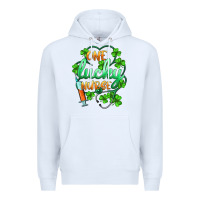 White st.patricks one lucky nurse Premium Hoodie - BarkalooDesign