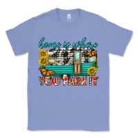 Colony Blue home is where  you park it Classic Tee - texasbilliewilder