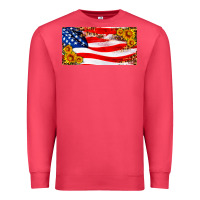 Cardinal usa flag and sunflower license plate Premium Sweatshirt - HRA Design Shop
