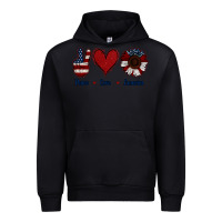 Black Peace Love America Urban Hoodie - Jasminsmagicworld