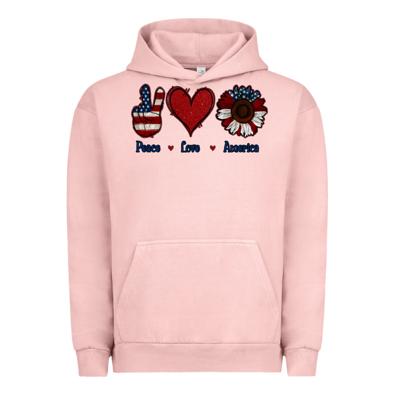 Peace Love America Urban Hoodie by Jasminsmagicworld | Teevron