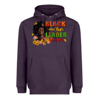 Plum Black mother leader queen juneteenth Heavyweight Hoodie - Zillion Design Studio