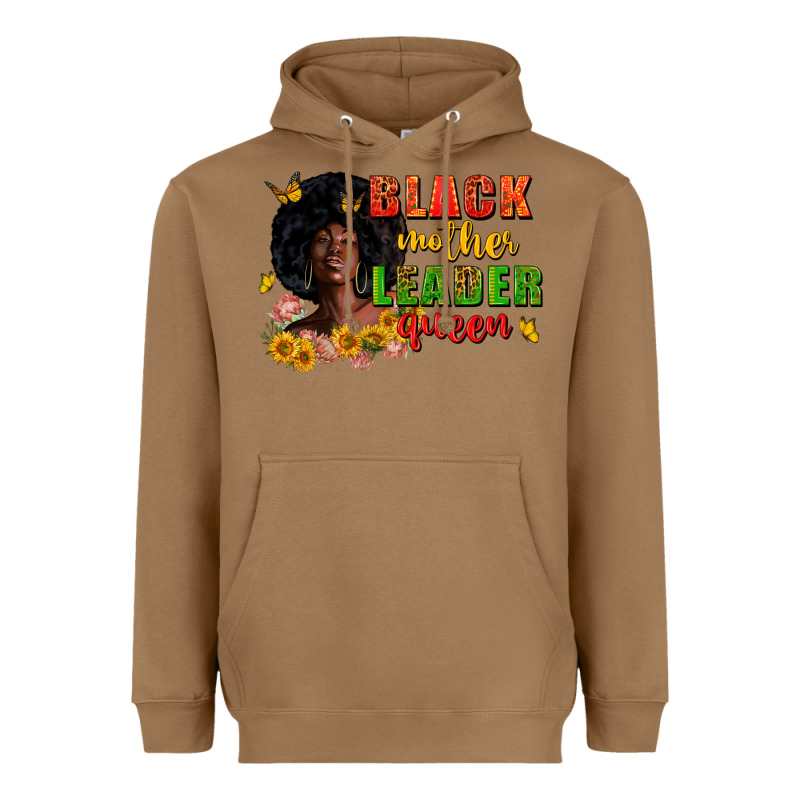 Black Mother Leader Queen Juneteenth Heavyweight Hoodie by Zillion Design Studio | Teevron