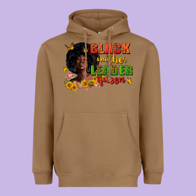 Black Mother Leader Queen Juneteenth Heavyweight Hoodie Designed By Zillion Design Studio