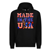 Black made in the usa Premium Hoodie - NancyCooperArtShop