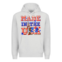 Dove Grey made in the usa Premium Hoodie - NancyCooperArtShop