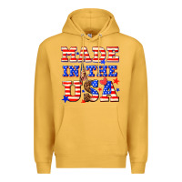 Mustard made in the usa Premium Hoodie - NancyCooperArtShop
