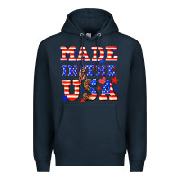 Navy made in the usa Premium Hoodie - NancyCooperArtShop
