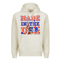 Oatmeal Heather made in the usa Premium Hoodie - NancyCooperArtShop
