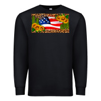 Black usa flag and cactus license plate Premium Sweatshirt - HRA Design Shop