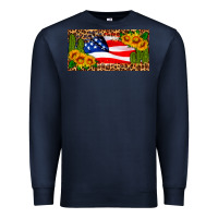 Navy usa flag and cactus license plate Premium Sweatshirt - HRA Design Shop