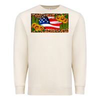 Sandshell usa flag and cactus license plate Premium Sweatshirt - HRA Design Shop
