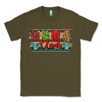 Army Green Western Christmas Mama Claus Classic Tee - RanaPortraitStore