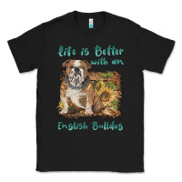 Black life is better with a english bulldog Classic Tee - BarkalooDesign