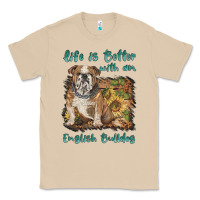 Mushroom life is better with a english bulldog Classic Tee - BarkalooDesign