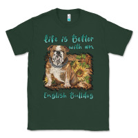 Sports Green life is better with a english bulldog Classic Tee - BarkalooDesign