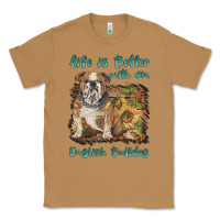 Toasted Coconut life is better with a english bulldog Classic Tee - BarkalooDesign