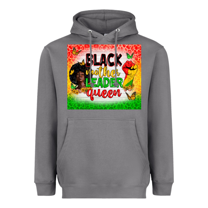 Black Mother Leader Heavyweight Hoodie by Zillion Design Studio | Teevron
